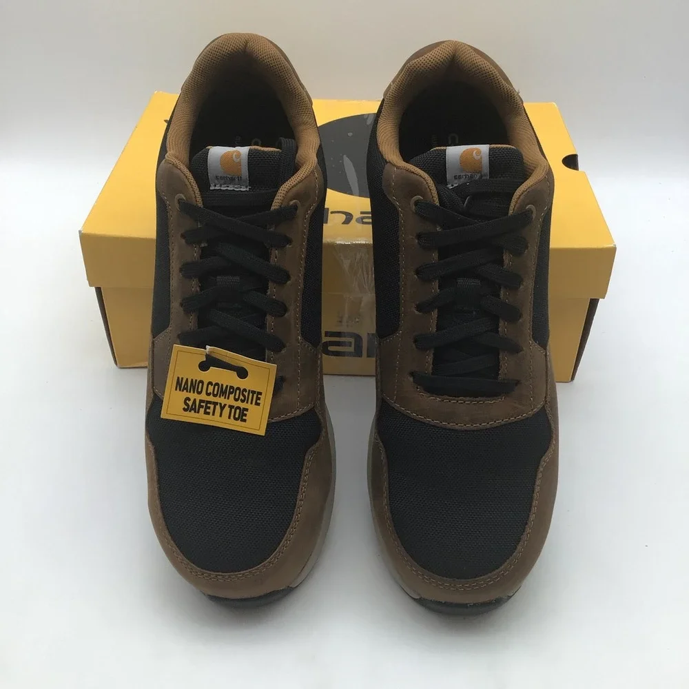 Carhartt Greenfield SD Nano Toe Work Sneaker Mens Size 11.5 Brown Black NEW